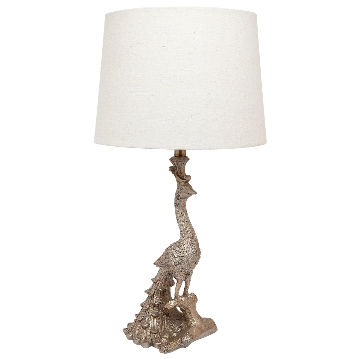 Peacock Table Lamp - Champagne Gold - Image 2