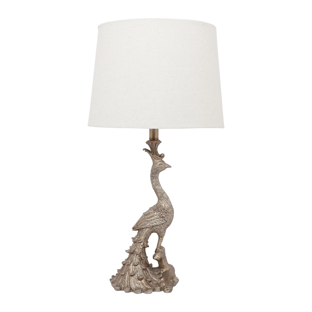 Peacock Table Lamp - Champagne Gold - Image 3