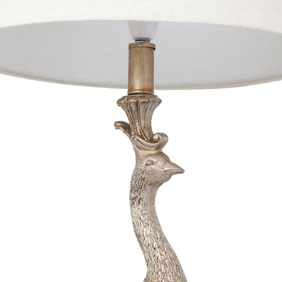 Peacock Table Lamp - Champagne Gold - Image 6