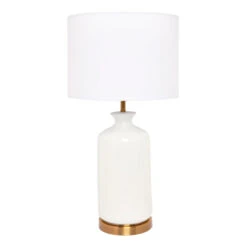 Camille Table Lamp - White