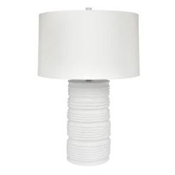Matisse Table Lamp - White W White Shade