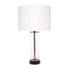 East Side Table Lamp - Black With White Shade