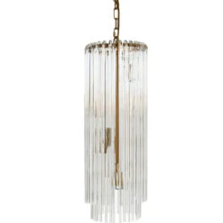 Zara Pendant - Long Brass