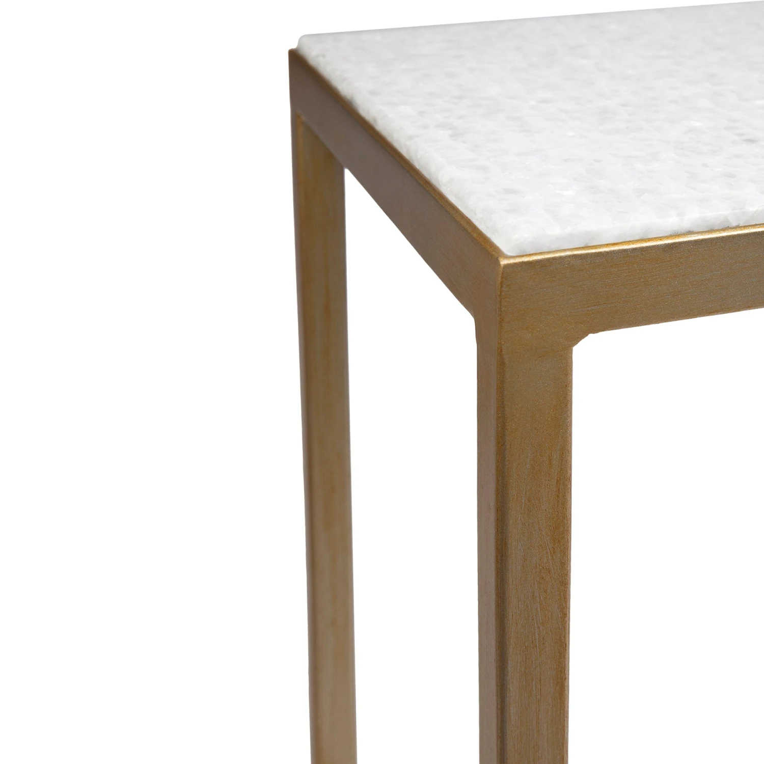 Chloe Stone Console Table - Large Antique Gold - Image 3