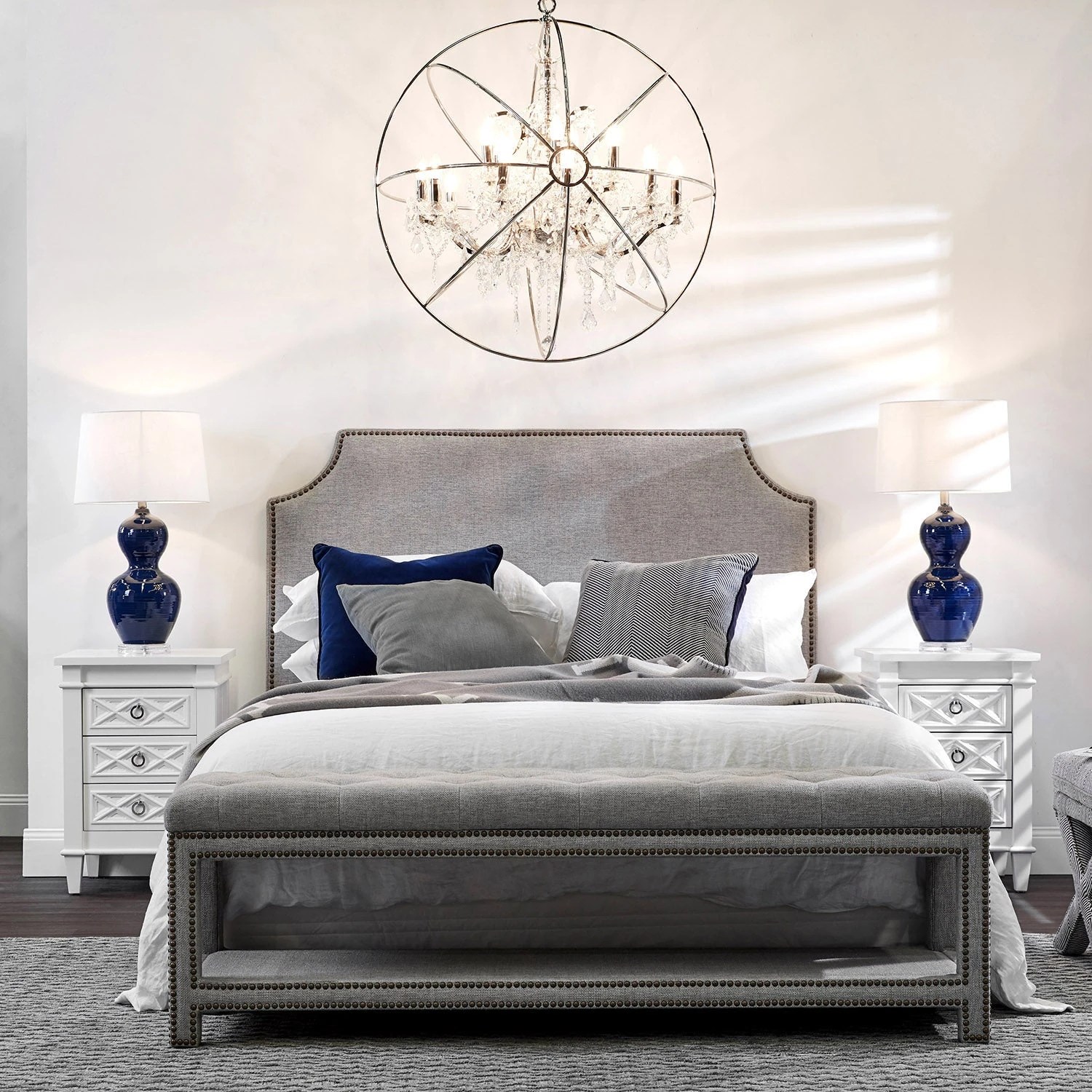 Plantation Bedside Table - Small White - Image 2