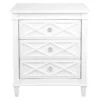 Plantation Bedside Table - Large White