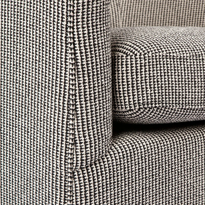 Belvedere Swivel Arm Chair - Black - Image 5