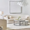 Chloe Stone Nesting Coffee Tables - Black