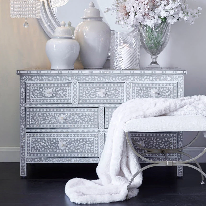 Novak Antique Gold Iron Stool - Natural Linen - Image 5