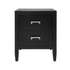 Soloman Bedside Table - Small Black