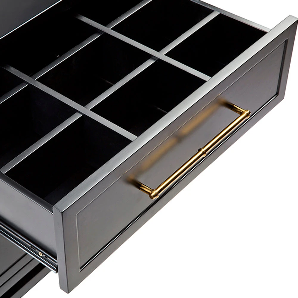 Pearl Bedside Table - Large Black - Image 5