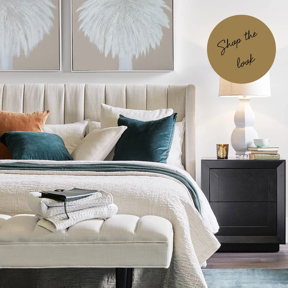 Central Park Bench Ottoman - Natural Linen 3 Central Park Bench Ottoman - Natural Linen - Image 3