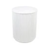 Nomad Round Side Table - White