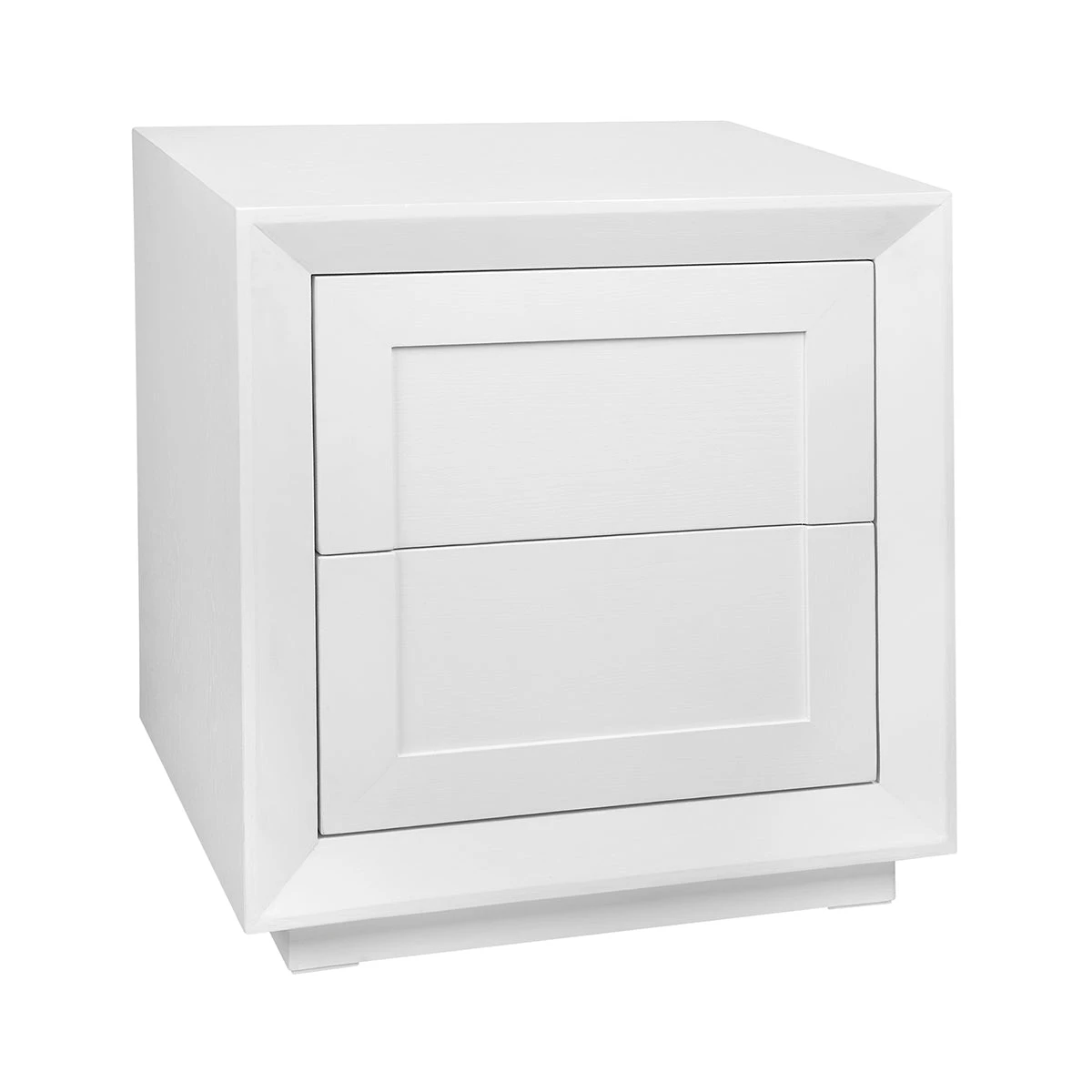 Balmain Oak Tall Bedside Table - White - Image 3