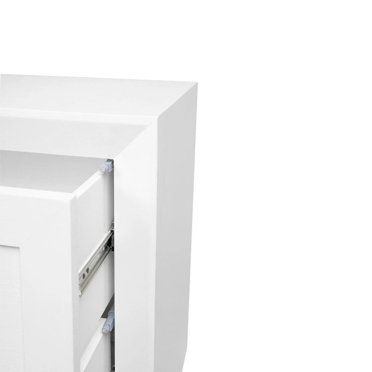 Balmain Oak Tall Bedside Table - White - Image 5