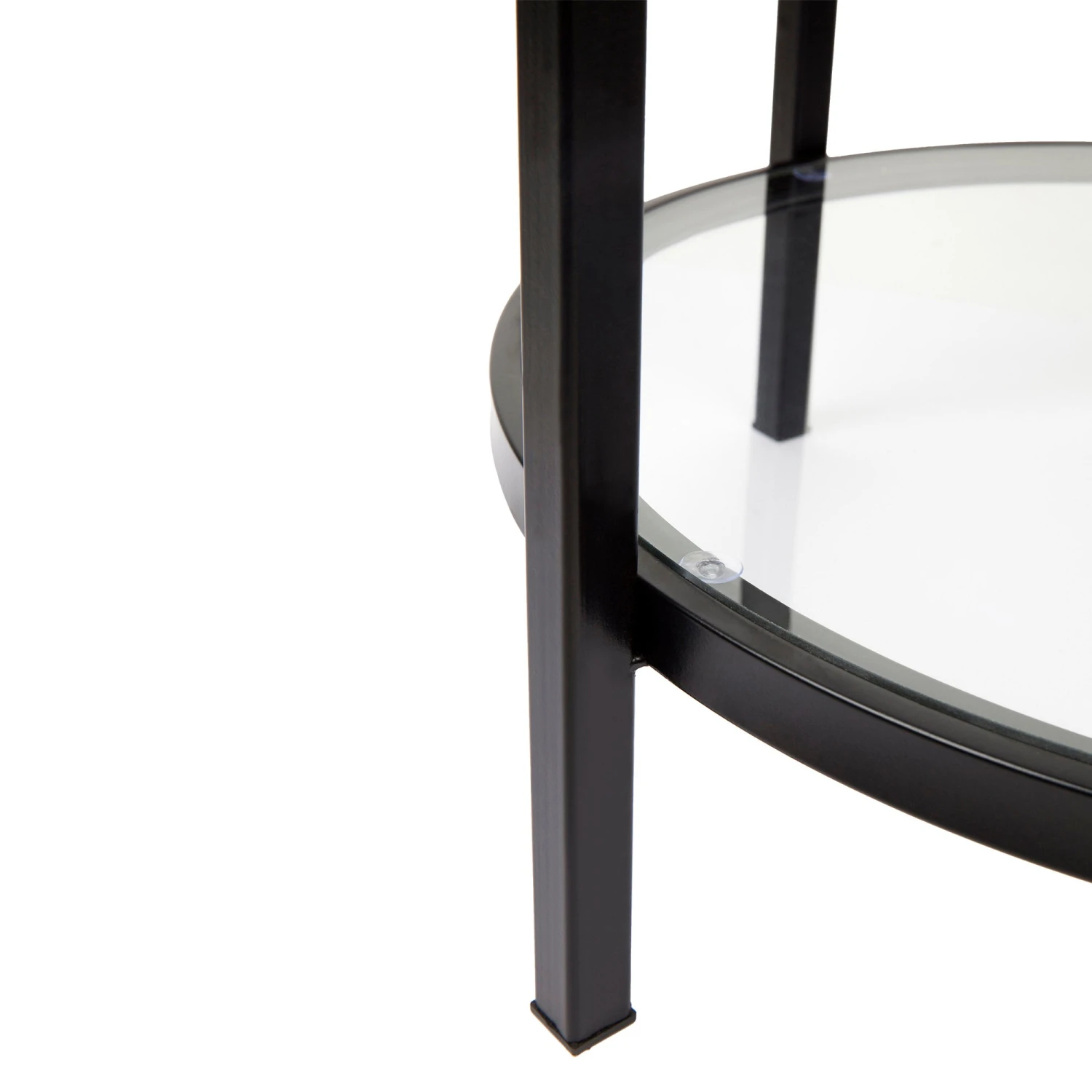 Cocktail Glass Round Side Table - Black - Image 3