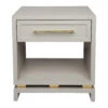 Pearl Bedside Table - Small Grey