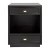 Logan Bedside Table - Black