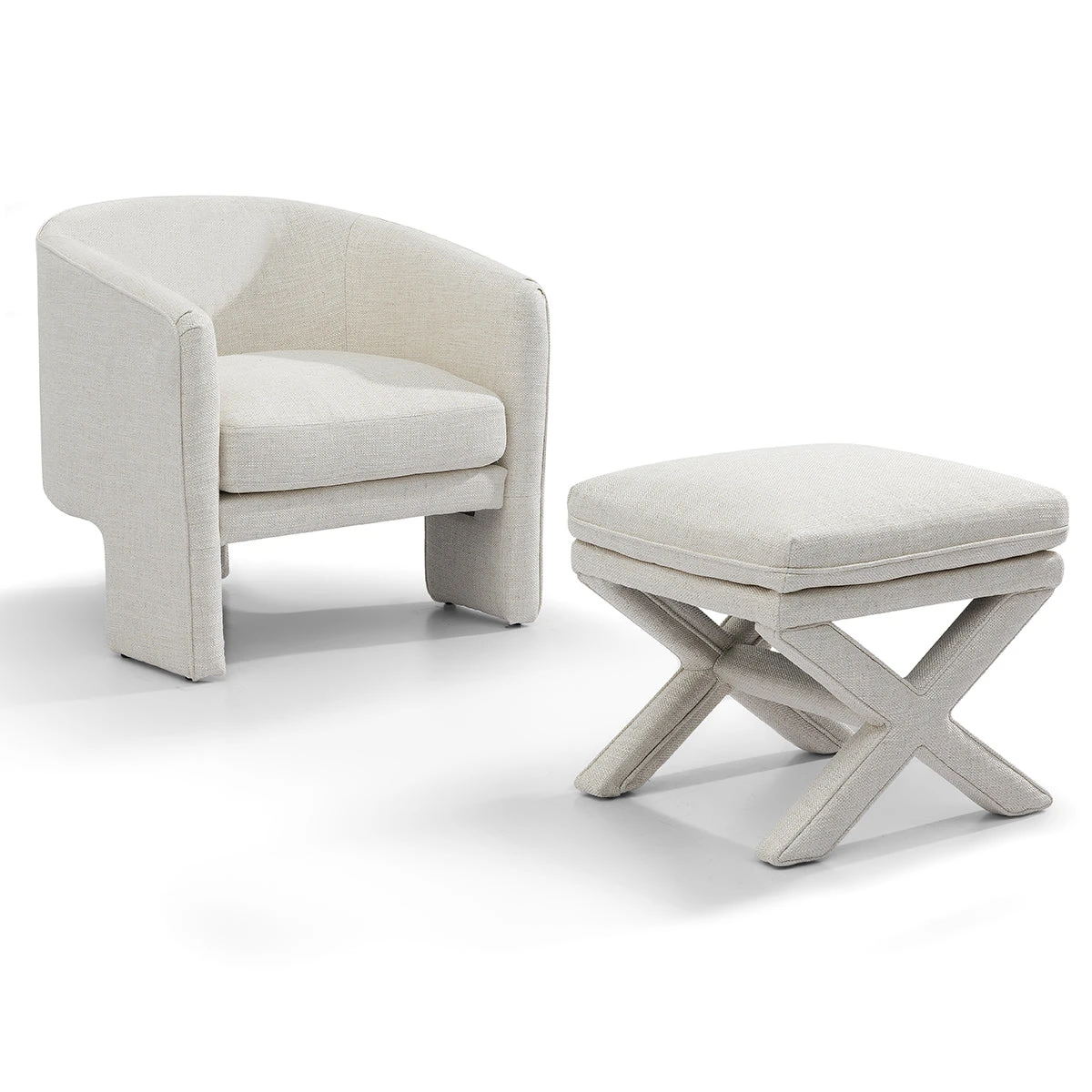 Kylie Arm Chair - Natural Linen - Image 8