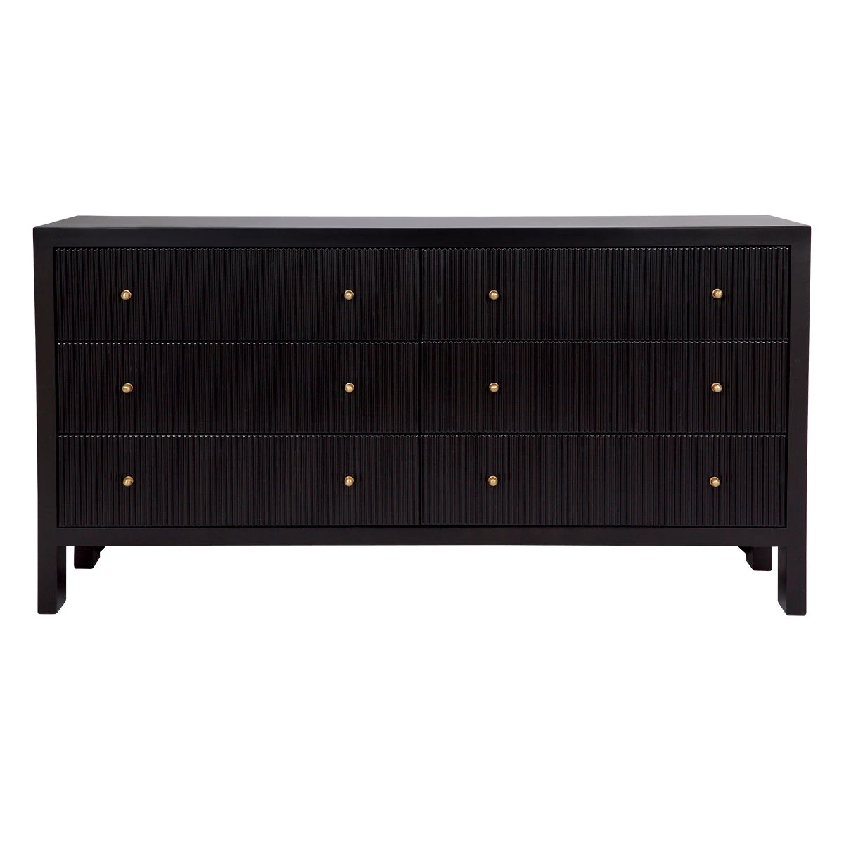 Ariana 6 Drawer Chest - Black 3 Ariana 6 Drawer Chest - Black - Image 3