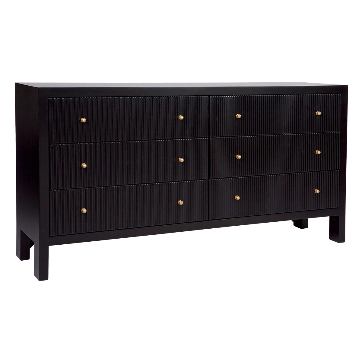 Ariana 6 Drawer Chest - Black 1 Ariana 6 Drawer Chest - Black