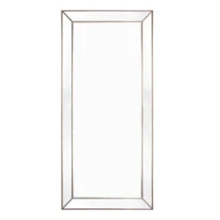 Zeta Floor Mirror - Antique Silver