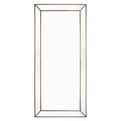Zeta Floor Mirror - Antique Gold