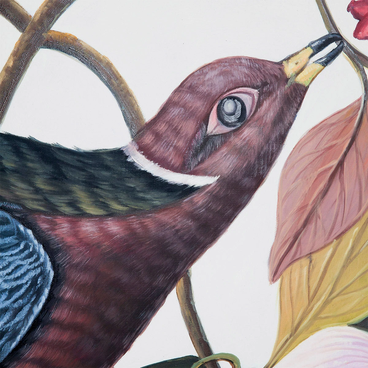 Band Tail Oil On Canvas Painting 5 Band Tail Oil On Canvas Painting - Image 5