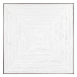 White Vortex Oil On Canvas Painting - Large