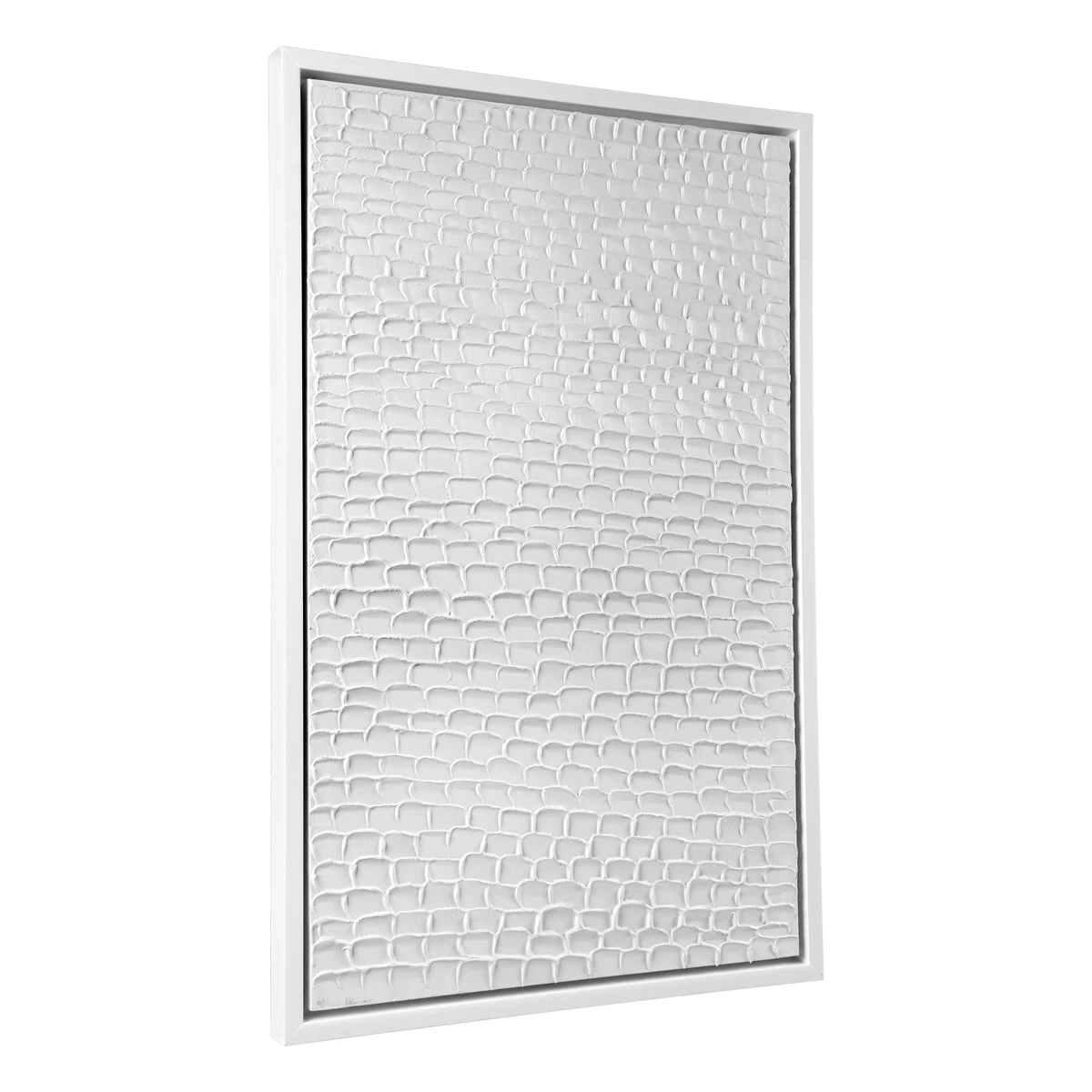 White Ripples Canvas Painting - Image 3