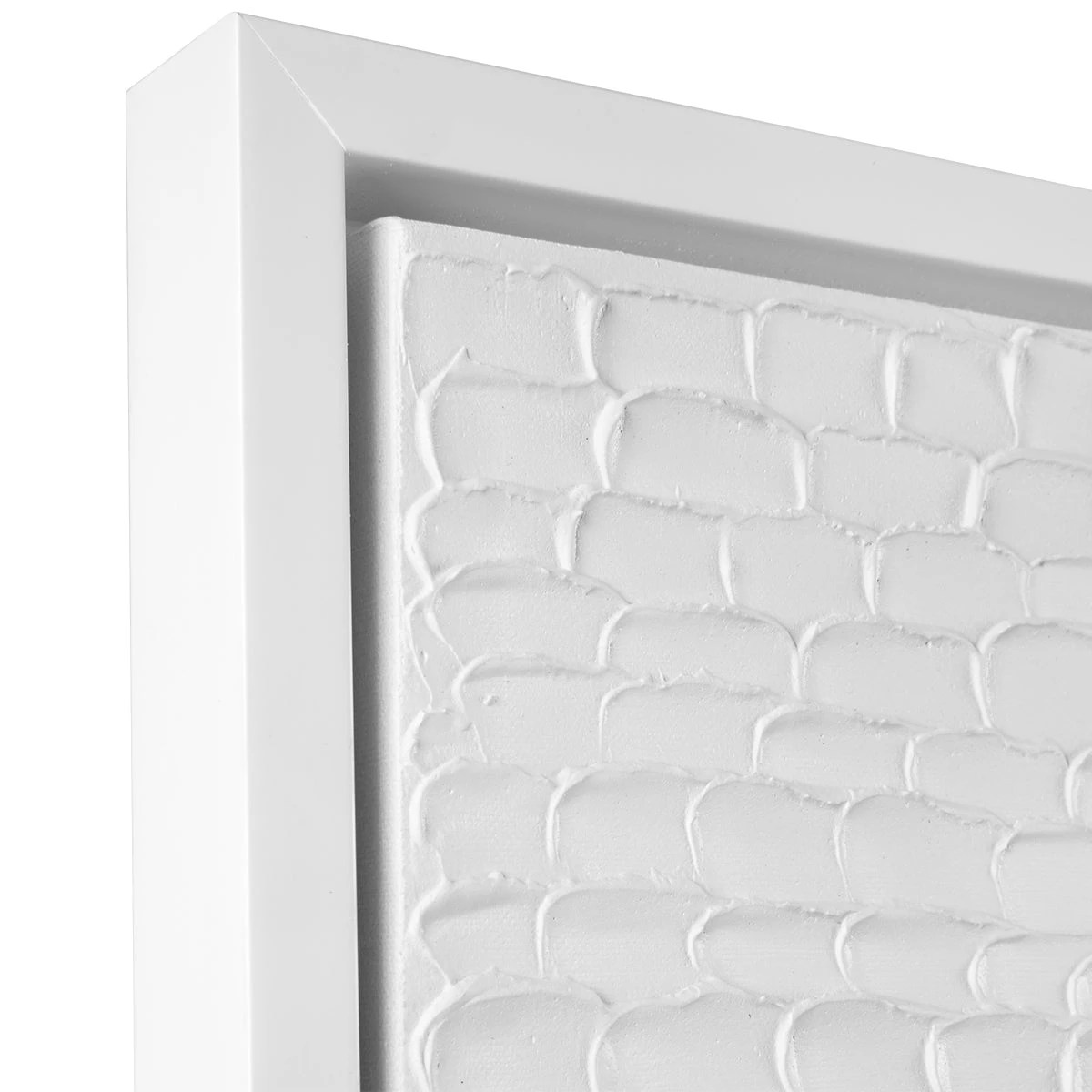 White Ripples Canvas Painting - Image 5