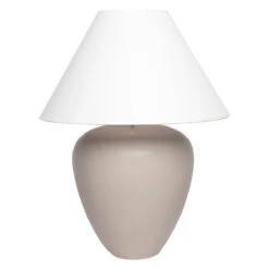 Picasso Table Lamp - Natural W White Shade