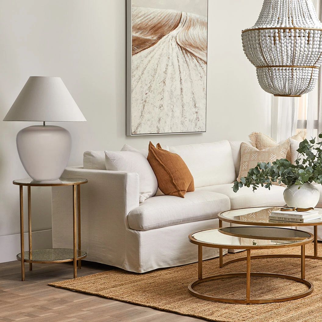 Picasso Table Lamp - Natural W White Shade - Image 2