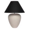 Picasso Table Lamp - Natural W Black Shade