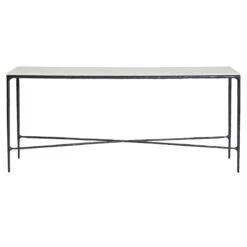 Heston Marble Console Table - Large Black