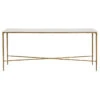 Heston Marble Console Table - Large Brass