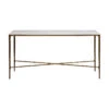 Heston Marble Console Table - Medium Brass