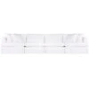 Birkshire Slip Cover Modular Sofa - White Linen Option 4