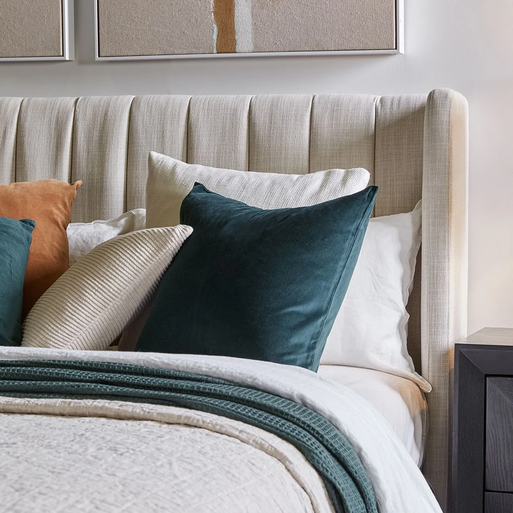 Central Park Queen Bedhead - Natural Linen - Image 5