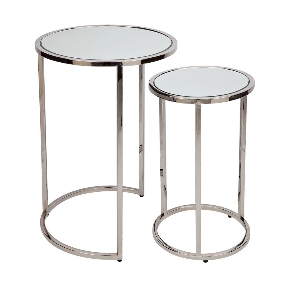 Serene Nesting Side Tables - Nickel - Image 2