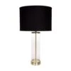 East Side Table Lamp - Brass With Black Shade