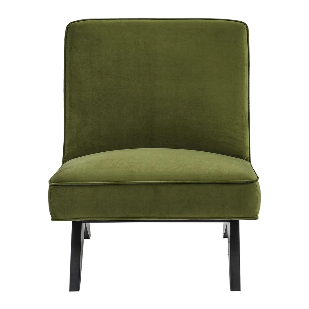Martyn Slipper Chair - Olive Velvet - Image 3