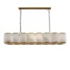 Florence Alabaster Pendant - Linear Antique Brass