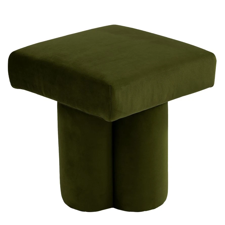 Ace Stool - Olive Velvet - Image 3