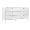Chisholm Oak 6 Drawer Chest - White