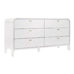 Chisholm Oak 6 Drawer Chest - White