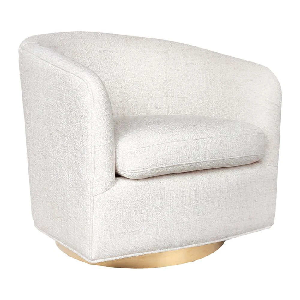 Belvedere Swivel Arm Chair - Natural Tweed - Image 2