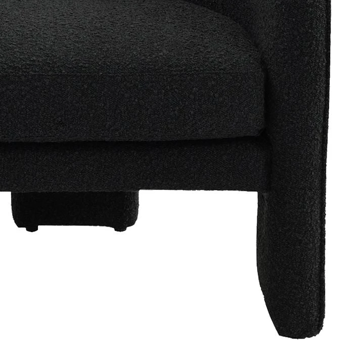 Kylie Arm Chair - Black Onyx Boucle - Image 4