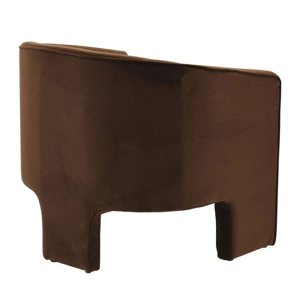 Kylie Arm Chair - Dark Chocolate Velvet - Image 3