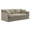 Cove 3 Seater Slip Cover Sofa - Taupe Linen